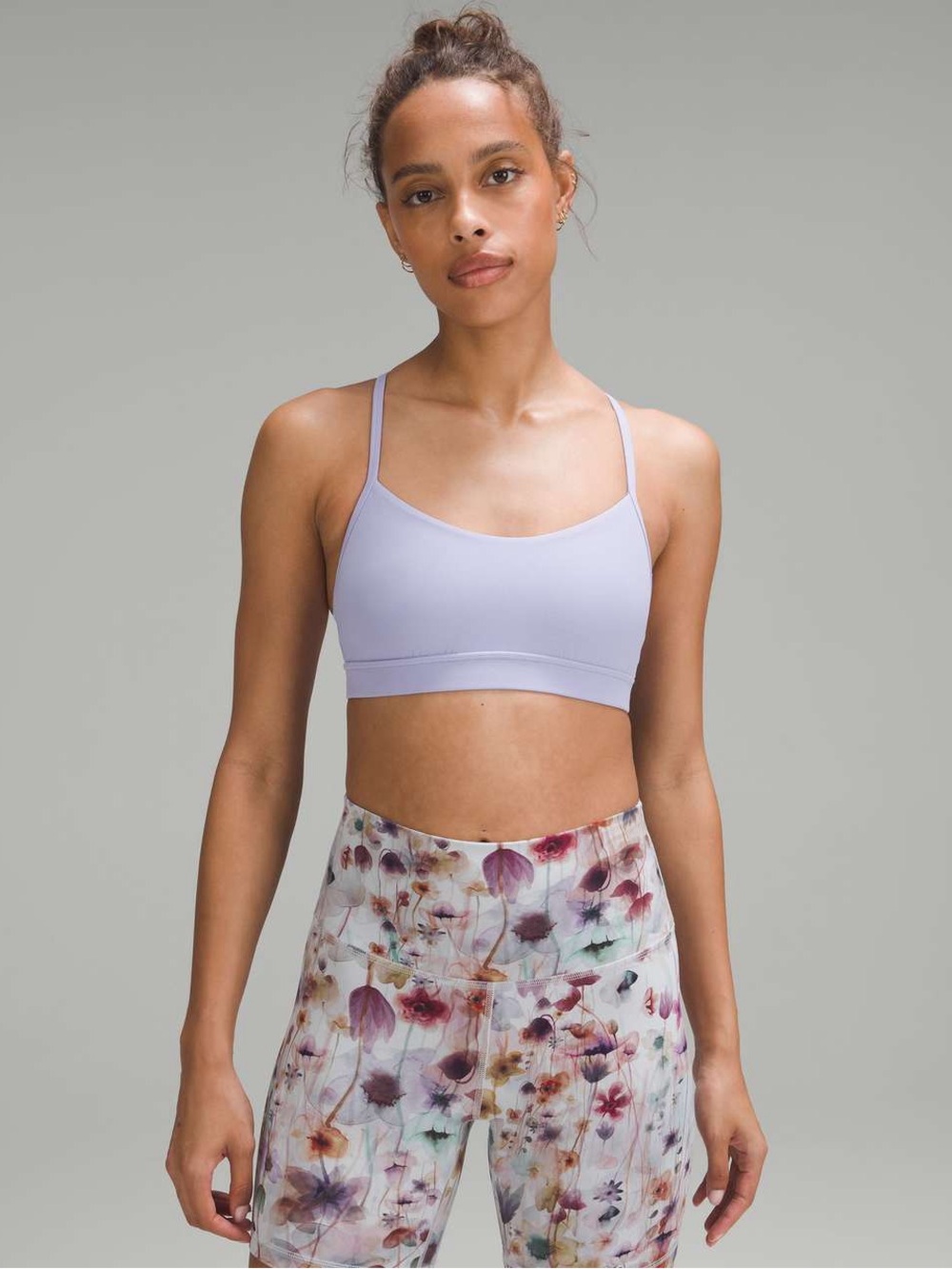 Lululemon Flow Y Nulu Bra Lilac Smoke Size 8 NWT